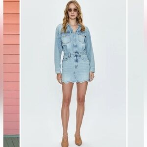 Pistola Light Blue Denim Mini Dress